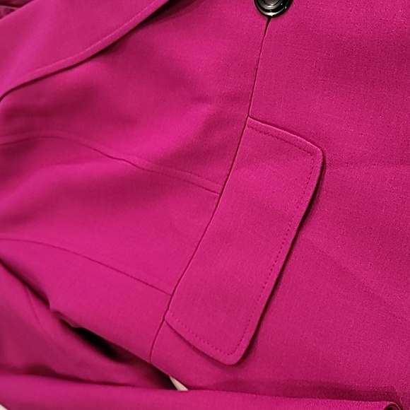 Kasper Single Button Blazer Jacket Fuschia 16W - Picture 6 of 13